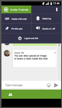 mobile html chat view 