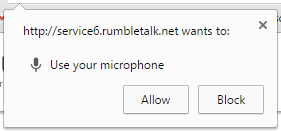 Enabling microphone